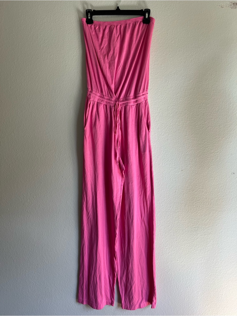 Michael Stars Pink Strapless Jumpsuit, M